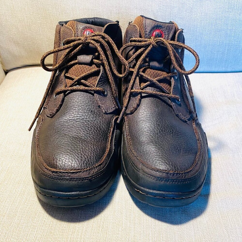 Merrell Mountain Kicks brown leather ankle boot Men's 12 chukka comfort